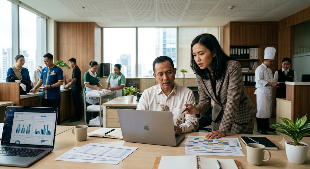 Shift Kerja Hotel yang Efektif: Mengatur Manpower Berdasarkan Demand dan Beban Operasional