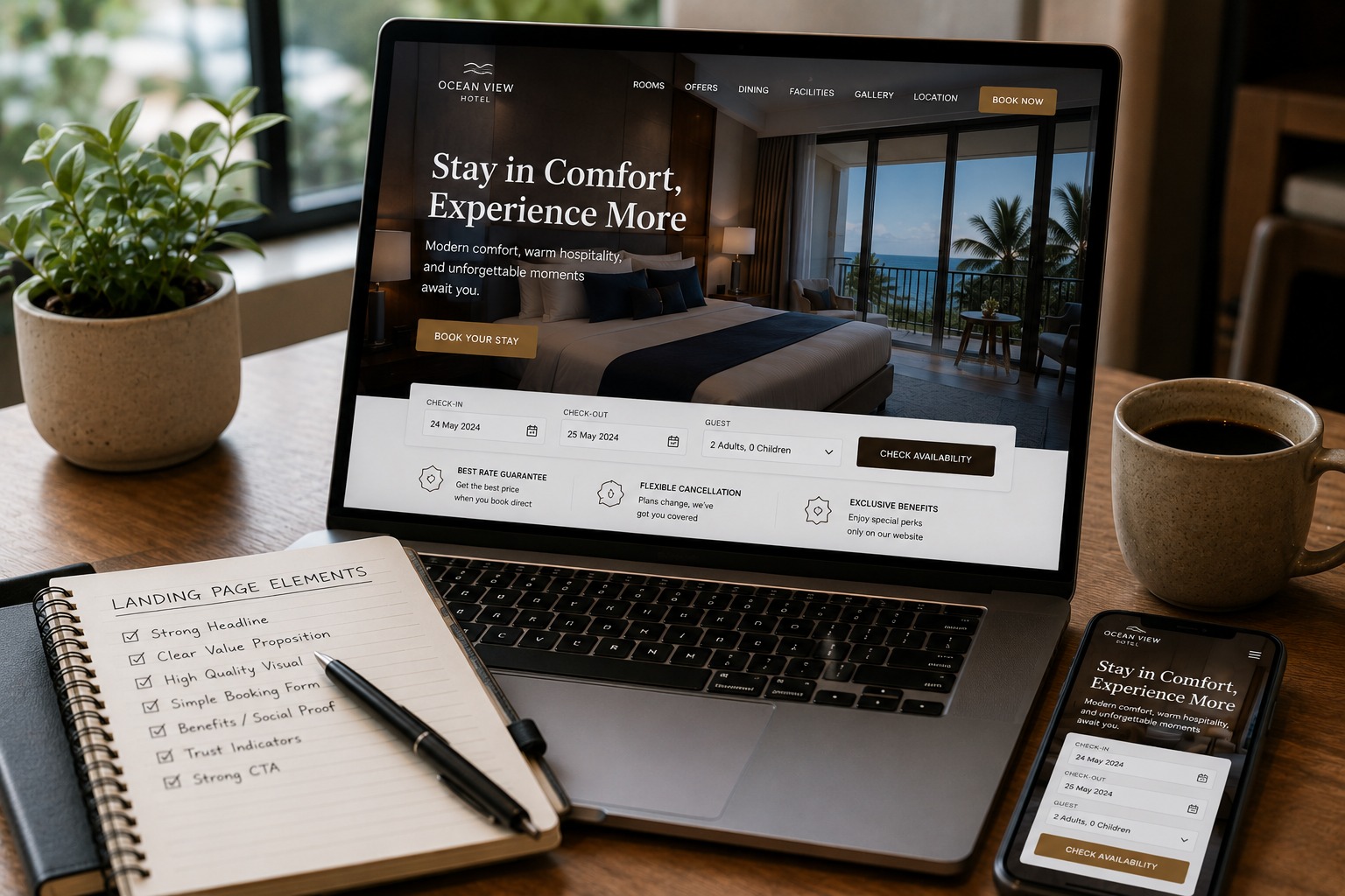 Cara Membuat Landing Page Hotel yang Menghasilkan Booking