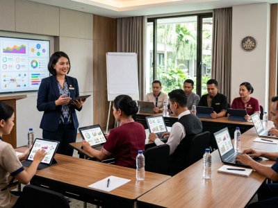 Learning Management System (LMS) untuk Training Hotel: Mengubah Pelatihan dari Aktivitas Rutin Menjadi Investasi Kinerja