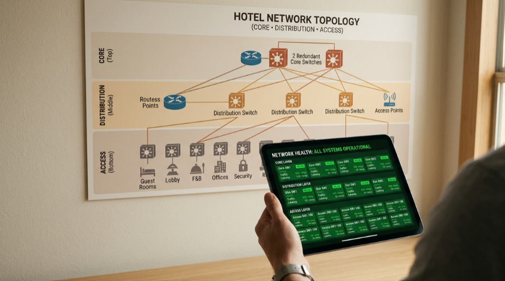 Topologi Jaringan Hotel